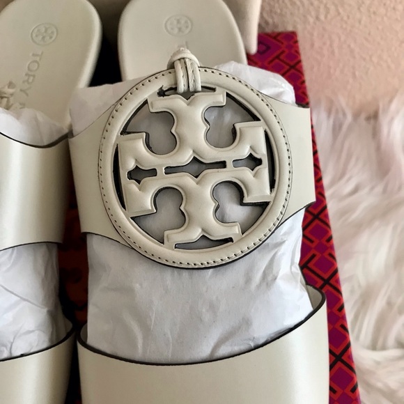 TORY BURCH BOMBÉ MILLER HEEL SANDAL SIZE 8.5-10 - Picture 4 of 16